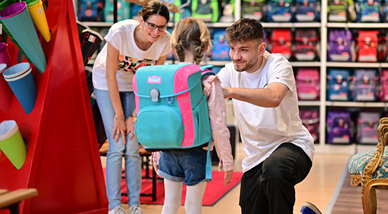 Beratung und Testlauf bei Schulkind